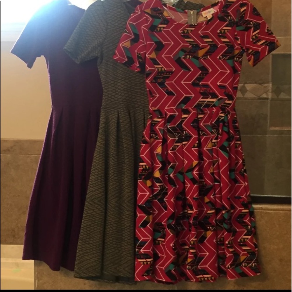 3 XS Lularoe Amelia dresses